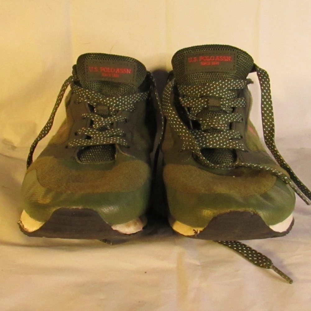 U.S. Polo Assn. Green and Red Men's Loafers - Picture 3 of 8